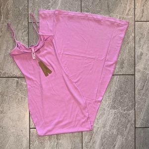 skims soft lounge long slip dress in petal NWT have in medium, dm for info